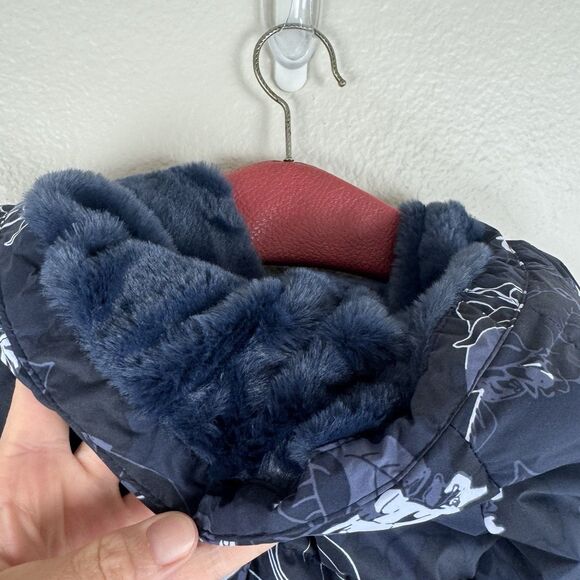 NWT Columbia Boundless Days Floral Printed Long Down Puffer Jacket Navy Large - Picture 11 of 16